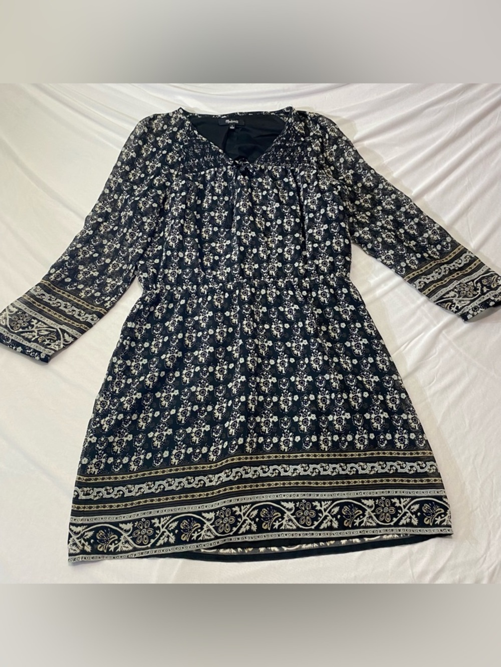 Madewell Dress Womans 6 Mini Short Lined Boho Hippie